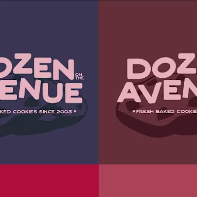 Dozen on the Avenue Cookie Branding