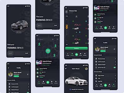 Mobile App Redesign for Parking Booking