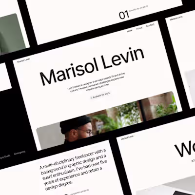 Marisol Portfolio Template