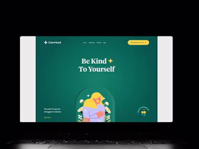 Calmhead Landingpage 