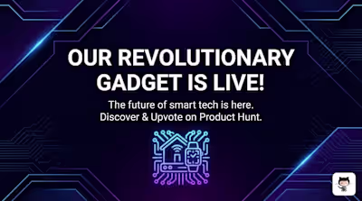 Launch Day Banner Design for Revolutionary Gadget