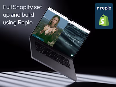 Above & Below: Full Store Set Up & Build In Replo