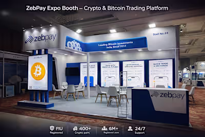Expo Booth Design for ZebPay