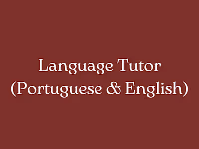 Language Tutor (Portuguese & English)