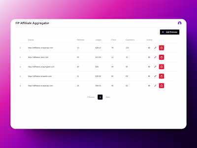 FirstPromoter Affiliate Aggregator