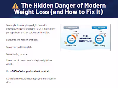Krill Oil Sales Page Design