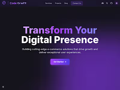 CodeCraft: A Web Model for Tech Companies