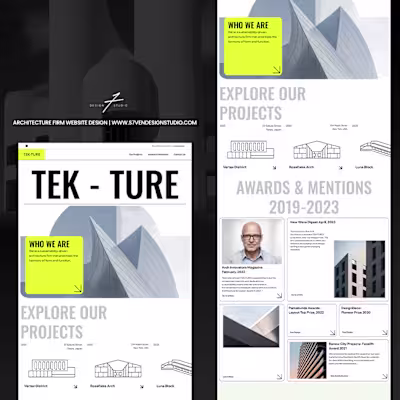 Wix Studio Architecture Firm Web Design