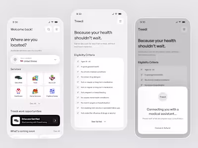 Real-Time Healthcare App UI/UX Design