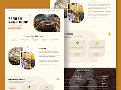 Raiyani Group of Industries Website Redesign