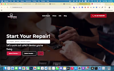 Streamlined Mobile Repair Booking Platform Built with Laravel