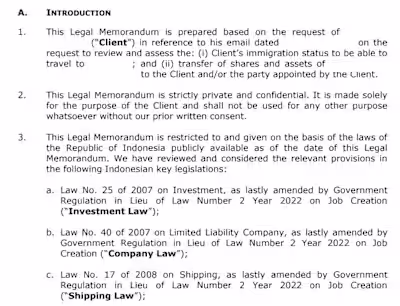 Legal Memorandum