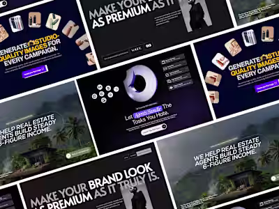 Hero section designs from last week Which one do like the most?