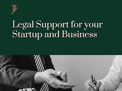 Full Legal Support for Startup and Business