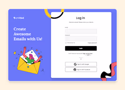 Daily UI - Log in page