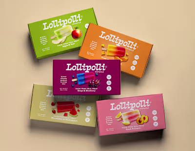 Lollipolli Popsicle Brand Identity and Packaging