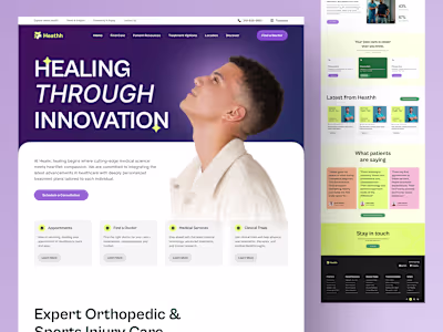 Meet Heathh, a calm and confident digital platform designed ...