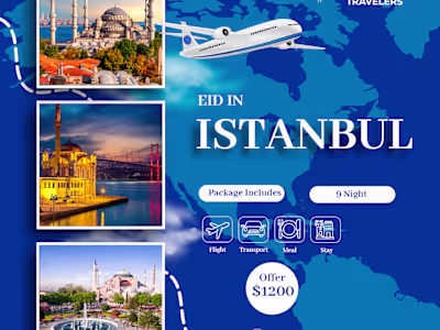 Social Media Instagram Post Design for Travel Agency