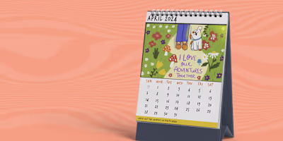 Illustrated Desk Calendar Design