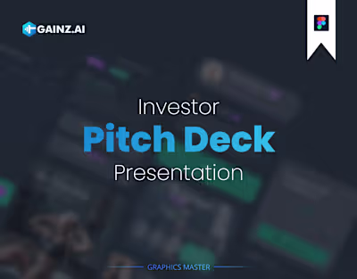 Investor Pitch Deck Presentation Design in Figma
