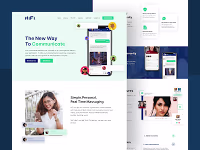 HIFI App Landing page