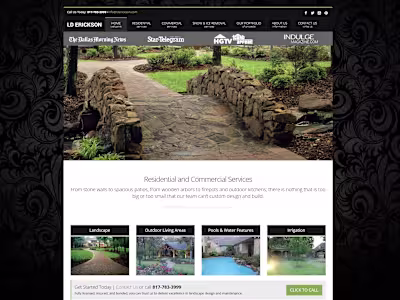 Landscape Design Company Web & Brand Elevation Project