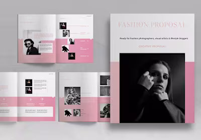 Pink Fashion Proposal Brochure