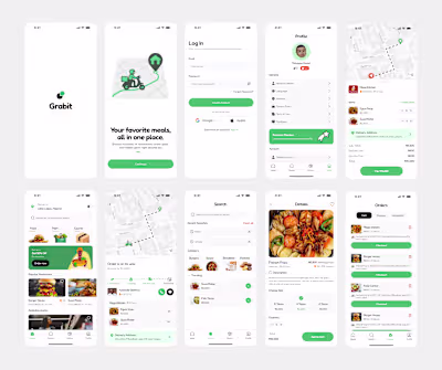 Food Delivery ( Uber Eats ) Mobile Screens 💥