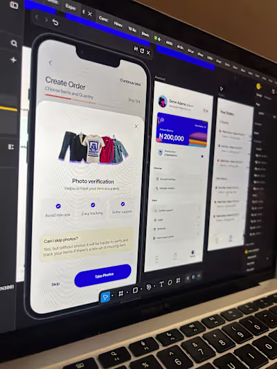 A screen from my laundromat mobile app. A bottom sheet detai...