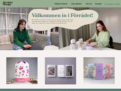 Webdesign: Förrådet design