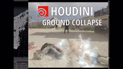 Ground Collapse in Houdini