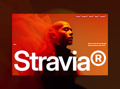 Stravia agency framer template