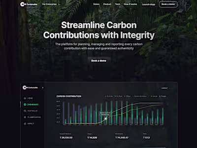 Framer Implementation for Carbonable Carbon Management Platform