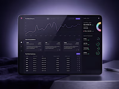 SaaS Fintech Dashboard Design