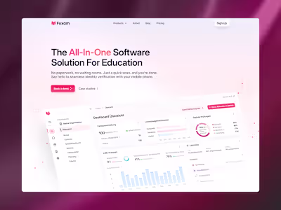 Fuxam's Webflow Revamp for a Smarter EdTech Presence