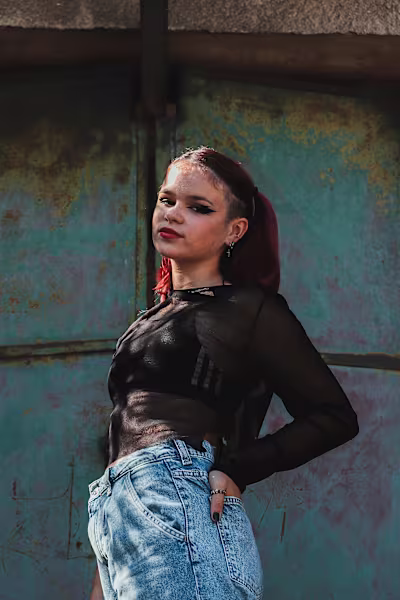 Edgy portrait photography set