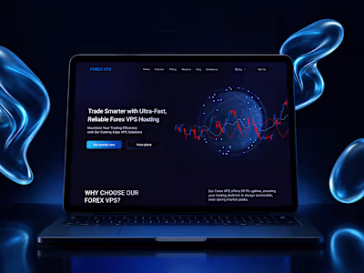Forex VPS Hosting Website | UI/UX Design