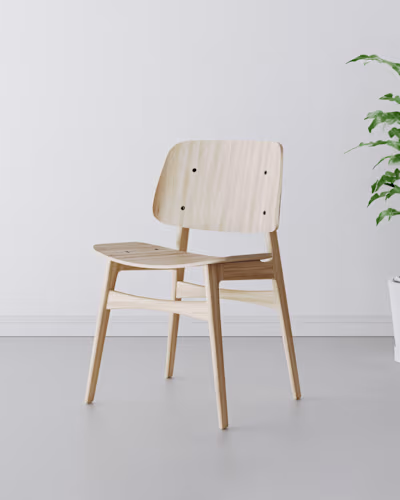 Søborg Wood Base | 3D Product Render