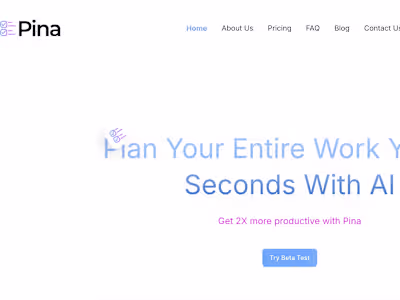 Development of Pina AI Productivity Platform