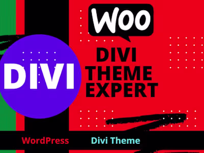 Divi theme customization or WordPress Divi theme expert