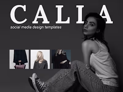 CALLA | Instagram Social Media Kit For Edgy Fashion Brand
