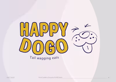 Brand Guideline Design for Happy Dogo premium Pet foods