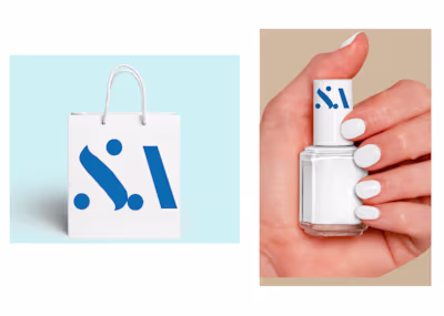 Salon Azure Logo and Mockups