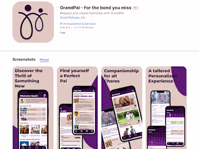 GrandPal: App Visual Design