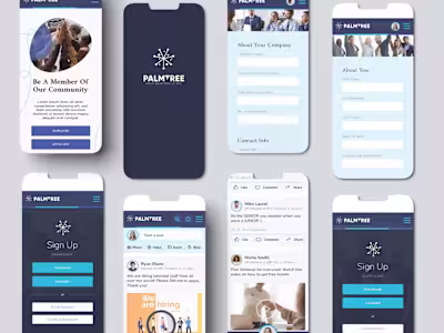 PalmTree Online Professional Platform Logo & Website Design