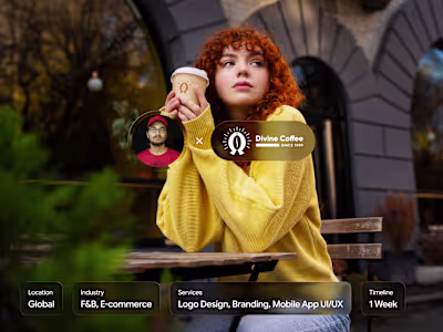 DivineCoffee Mobile App Design