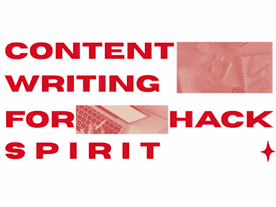 Content Writing for Hack Spirit