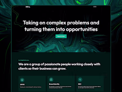 Nitro - Web Design Agency | UX/UI Web and Webflow Development
