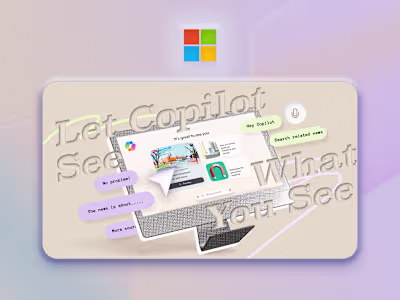 Editorial Illustration | Microsoft AI launches Copilot Vision