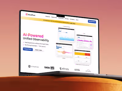 Kloudfuse Framer Website (A Silicon Valley Observability SaaS) 